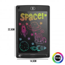 Lousa Mágica LCD RGB Infantil 8.5" polegadas - Preta